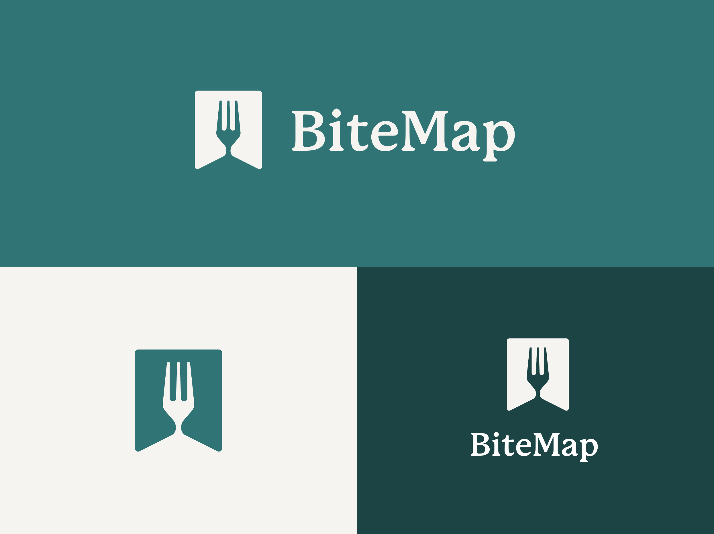 BiteMap logo explorations