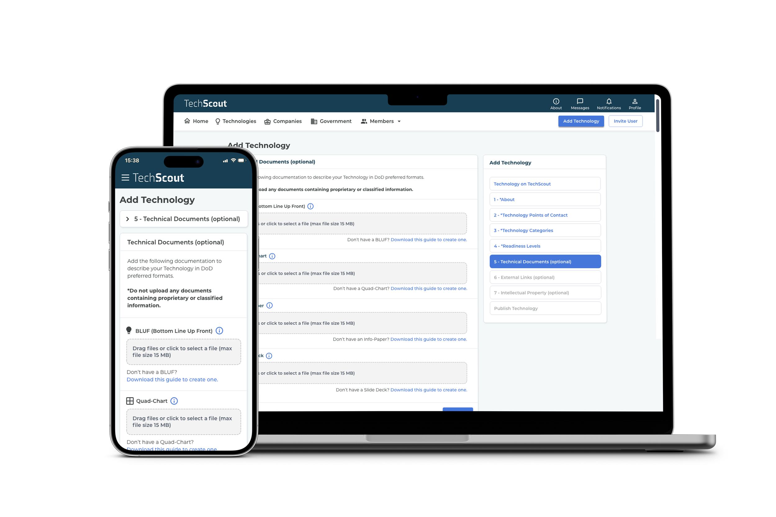 Add and promote a technology