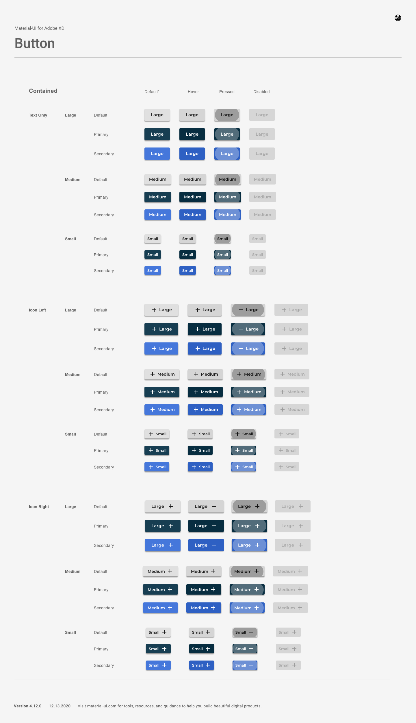 UI kit button components